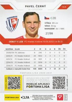 2020-21 SportZoo Fortuna:Liga - Limited Edition Gold #144 Pavel Cerny Back
