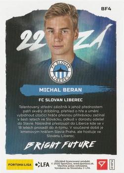 2020-21 SportZoo Fortuna:Liga - Bright Future Limited #BF4 Michal Beran Back