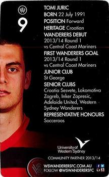 2013 NRMA Insurance Western Sydney Wanderers #9 Tomi Juric Back