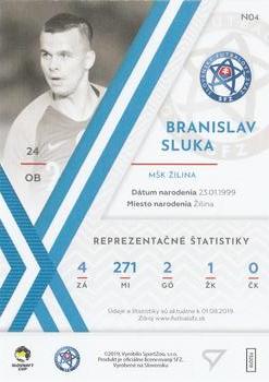 2019-20 SportZoo Futbalové Slovensko - Next Gen #N04 Branislav Sluka Back