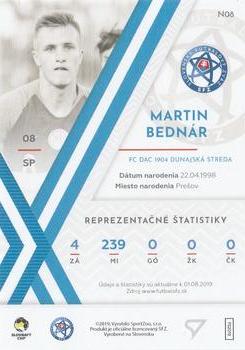 2019-20 SportZoo Futbalové Slovensko - Next Gen #N08 Martin Bednar Back