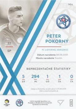 2019-20 SportZoo Futbalové Slovensko - Next Gen #N14 Peter Pokorny Back