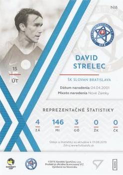 2019-20 SportZoo Futbalové Slovensko - Next Gen #N18 David Strelec Back