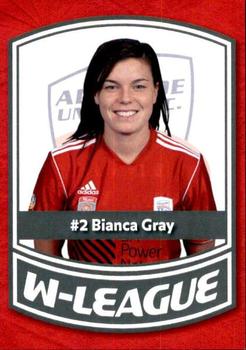 2013 Adelaide United (W-League) #2 Bianca Gray Front