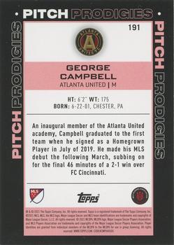 2021 Topps MLS - Icy White Foil #191 George Campbell Back