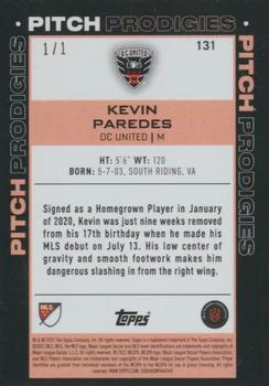 2021 Topps MLS - Black #131 Kevin Paredes Back
