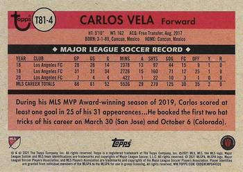 2021 Topps MLS - 1981 Throwback #T81-4 Carlos Vela Back