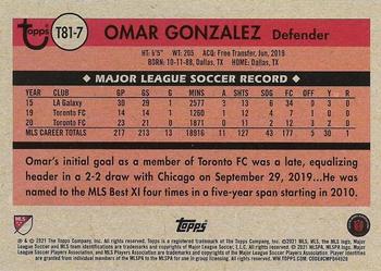 2021 Topps MLS - 1981 Throwback #T81-7 Omar Gonzalez Back