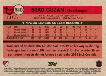 2021 Topps MLS - 1981 Throwback Orange #T81-13 Brad Guzan Back