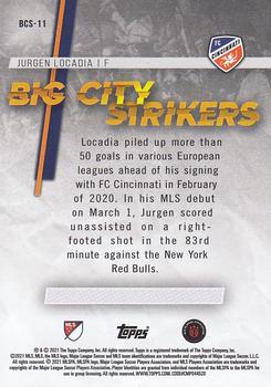 2021 Topps MLS - Big City Strikers #BCS-11 Jurgen Locadia Back