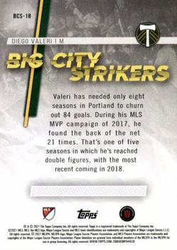 2021 Topps MLS - Big City Strikers #BCS-18 Diego Valeri Back