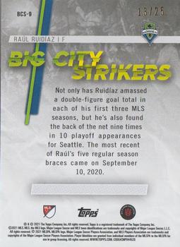 2021 Topps MLS - Big City Strikers Orange #BCS-9 Raúl Ruidíaz Back