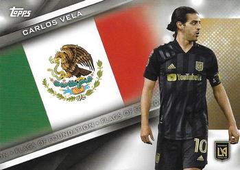 2021 Topps MLS - Flags of Foundation #FF-5 Carlos Vela Front