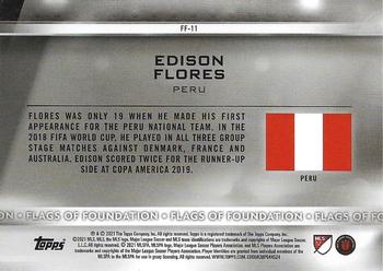 2021 Topps MLS - Flags of Foundation #FF-11 Edison Flores Back
