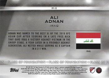 2021 Topps MLS - Flags of Foundation #FF-12 Ali Adnan Back