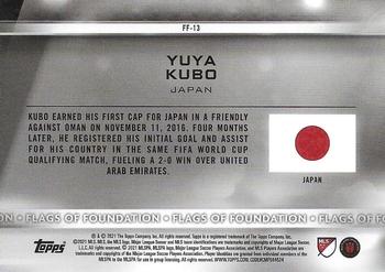 2021 Topps MLS - Flags of Foundation #FF-13 Yuya Kubo Back