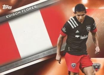 2021 Topps MLS - Flags of Foundation Orange #FF-11 Edison Flores Front