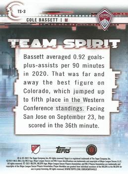 2021 Topps MLS - Team Spirit #TS-3 Cole Bassett Back