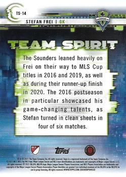 2021 Topps MLS - Team Spirit #TS-14 Stefan Frei Back
