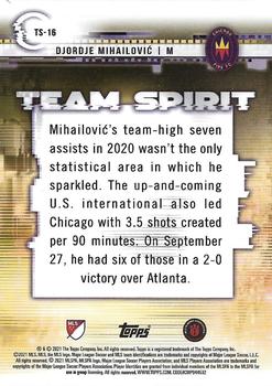 2021 Topps MLS - Team Spirit #TS-16 Djordje Mihailovic Back