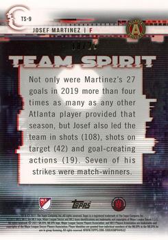 2021 Topps MLS - Team Spirit Orange #TS-9 Josef Martinez Back