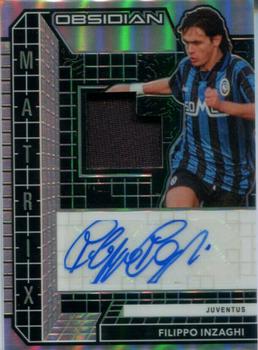 2020-21 Panini Obsidian - Matrix Material Autographs Green #MM-FI Filippo Inzaghi Front