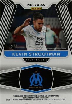 2020-21 Panini Obsidian - Volcanic Material Signatures Red #VO-KS Kevin Strootman Back