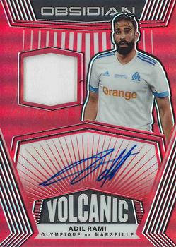 2020-21 Panini Obsidian - Volcanic Material Signatures Red Flood #VO-ADL Adil Rami Front