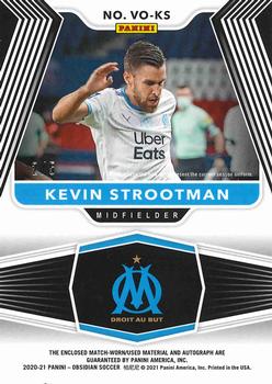 2020-21 Panini Obsidian - Volcanic Material Signatures Yellow #VO-KS Kevin Strootman Back