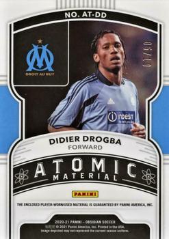 2020-21 Panini Obsidian - Atomic Material Relics Yellow #AT-DD Didier Drogba Back