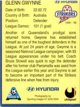 1995 Brisbane Strikers #17 Glenn Gwynne Back