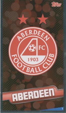 2020-21 Topps Mega Match Attax SPFL #1 Aberdeen Club Badge Front