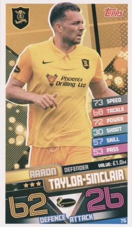 2020-21 Topps Mega Match Attax SPFL #76 Aaron Taylor-Sinclair Front