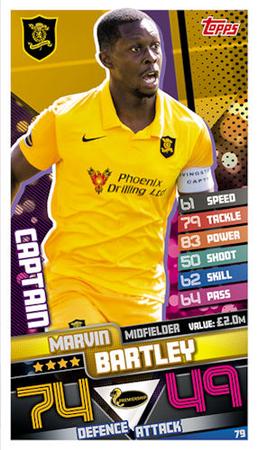 2020-21 Topps Mega Match Attax SPFL #79 Marvin Bartley Front
