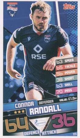 2020-21 Topps Mega Match Attax SPFL #111 Connor Randall Front