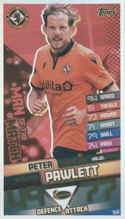 2020-21 Topps Mega Match Attax SPFL #150 Peter Pawlett Front