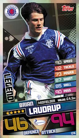 2020-21 Topps Mega Match Attax SPFL #174 Brian Laudrup Front