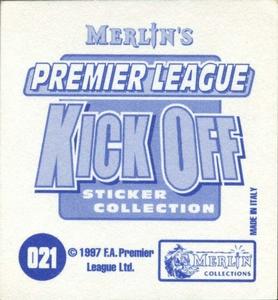 1997-98 Merlin Premier League Kick Off #21 Ugo Ehiogu Back