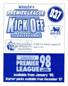 1997-98 Merlin Premier League Kick Off #37 Kevin Gallacher Back