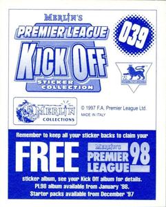 1997-98 Merlin Premier League Kick Off #39 Nathan Blake Back