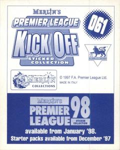1997-98 Merlin Premier League Kick Off #61 Neil Shipperley Back