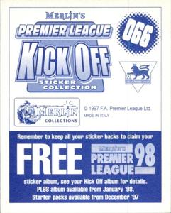 1997-98 Merlin Premier League Kick Off #66 Bruce Dyer Back