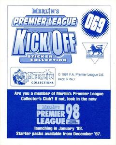 1997-98 Merlin Premier League Kick Off #69 Ashley Ward Back