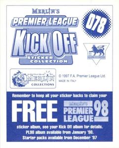 1997-98 Merlin Premier League Kick Off #78 Nick Barmby Back
