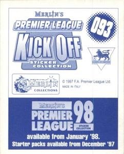 1997-98 Merlin Premier League Kick Off #93 Robbie Fowler Back