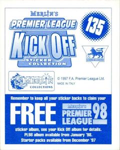 1997-98 Merlin Premier League Kick Off #135 Stuart Pearce Back