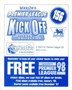 1997-98 Merlin Premier League Kick Off #156 Claus Lundekvam Back
