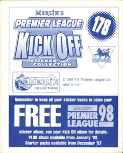 1997-98 Merlin Premier League Kick Off #178 Robbie Earle Back