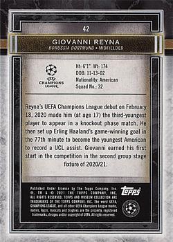 2020-21 Topps Museum Collection UEFA Champions League - Ruby #42 Giovanni Reyna Back