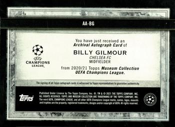 2020-21 Topps Museum Collection UEFA Champions League - Archival Autographs #AA-BG Billy Gilmour Back